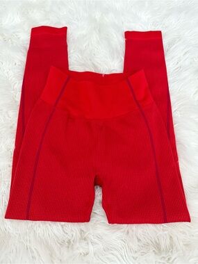 aerie Red Seam-Detail High-Waist Leggings